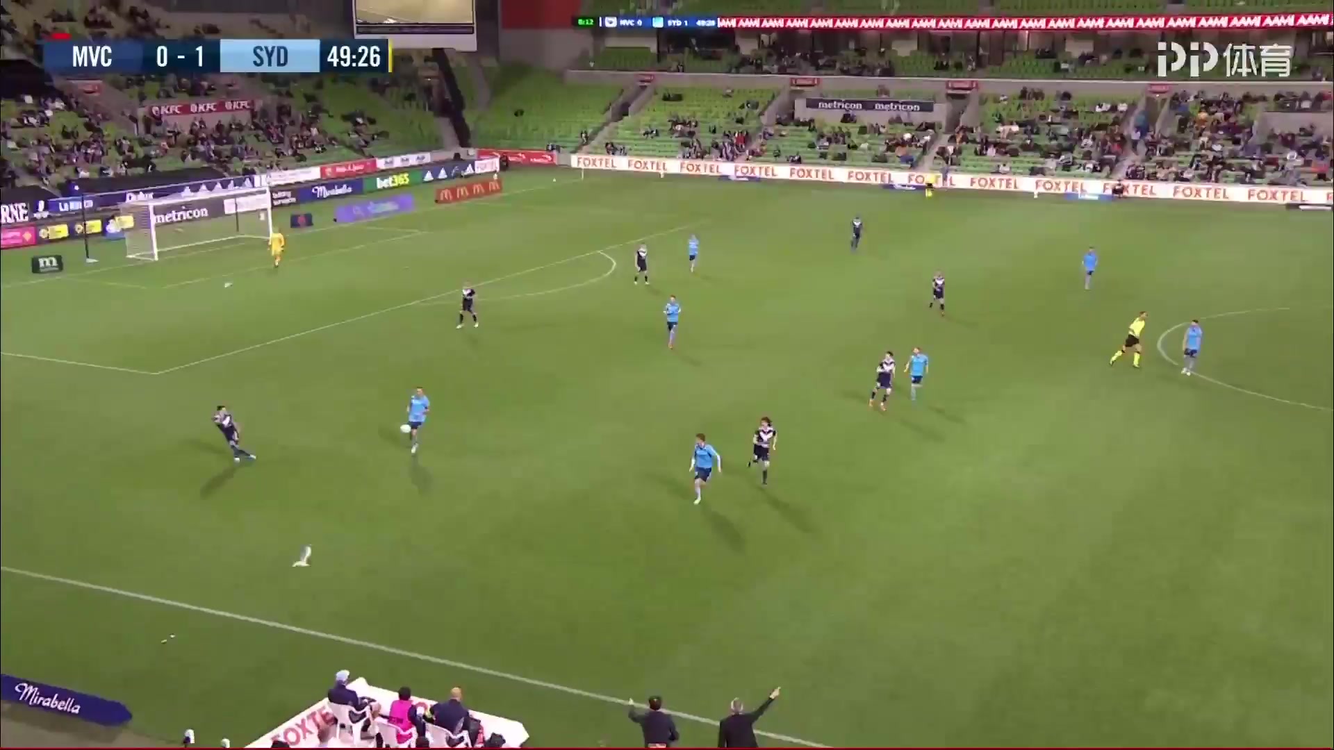 AUS D1 Melbourne Victory Vs Sydney FC 50 phút Kosta BarbarousesVào, ghi bàn 0:2