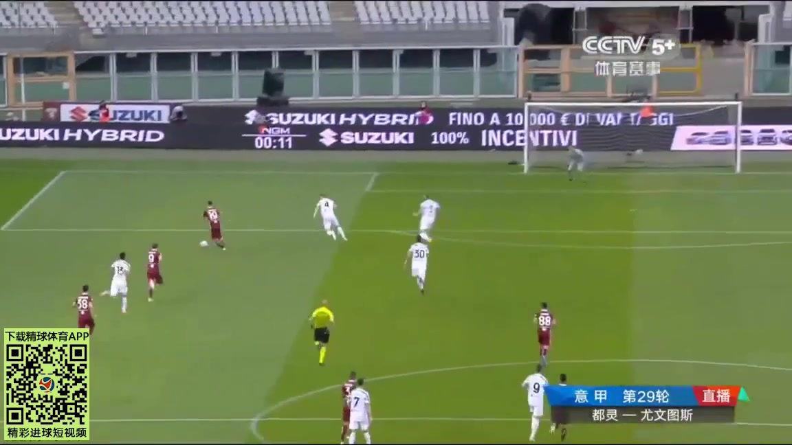Serie A Torino Vs Juventus 46 phút Antonio SanabriaVào, ghi bàn 2:1