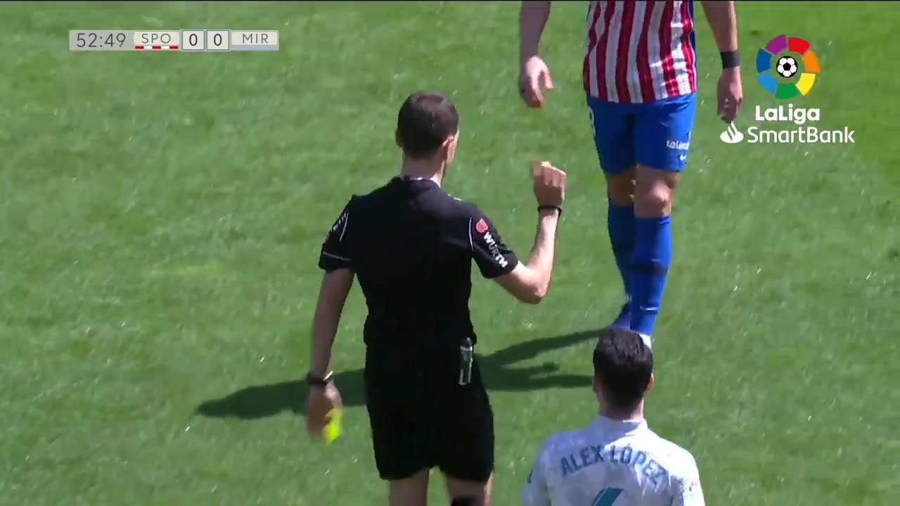 SPA D2 Sporting Gijon Vs Mirandes Uros Djurdjevic Goal in 54 min, Score 1:0