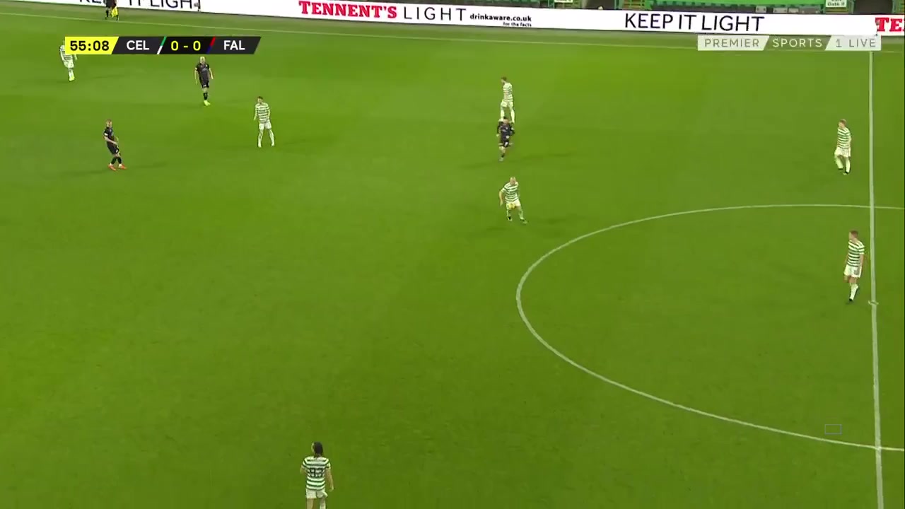 SCOFAC Celtic FC Vs Falkirk  Goal in 54 min, Score 1:0