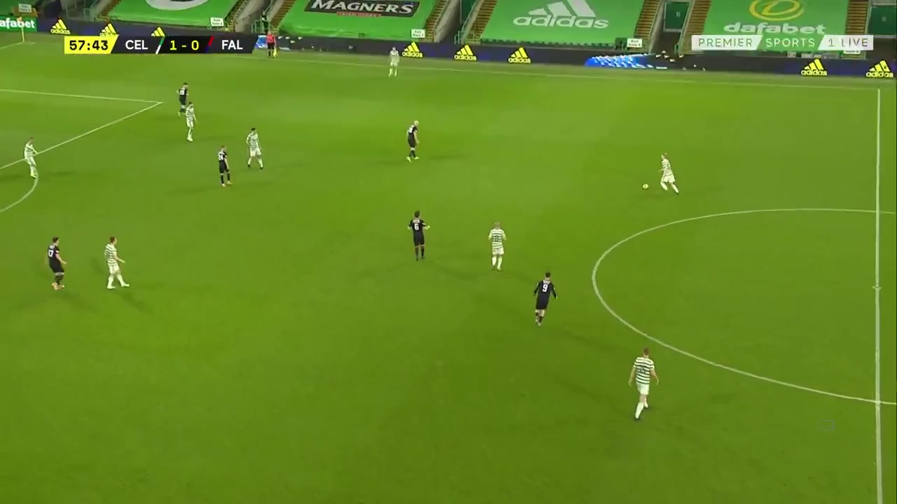 SCOFAC Celtic FC Vs Falkirk Ryan Christie Goal in 57 min, Score 2:0