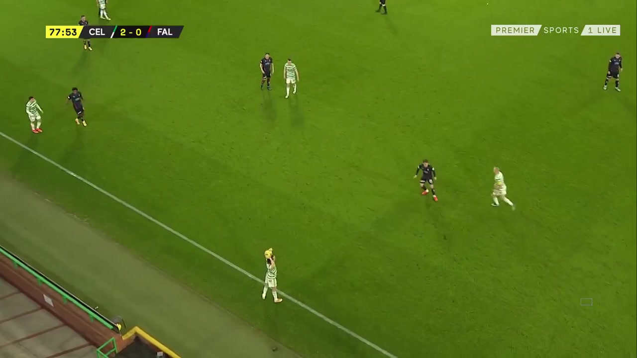 SCOFAC Celtic FC Vs Falkirk Mohamed Elyounoussi Goal in 77 min, Score 3:0