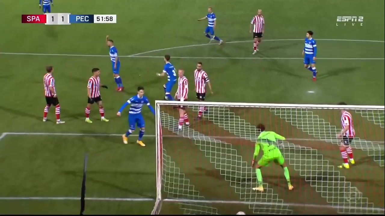 HOL D1 Sparta Rotterdam Vs PEC Zwolle 53 phút Bram Van PolenVào, ghi bàn 1:1
