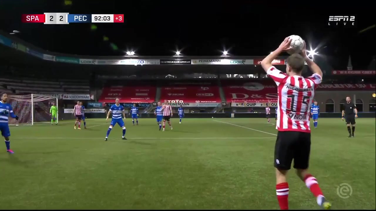 HOL D1 Sparta Rotterdam Vs PEC Zwolle 93 phút Lennart ThyVào, ghi bàn 3:2