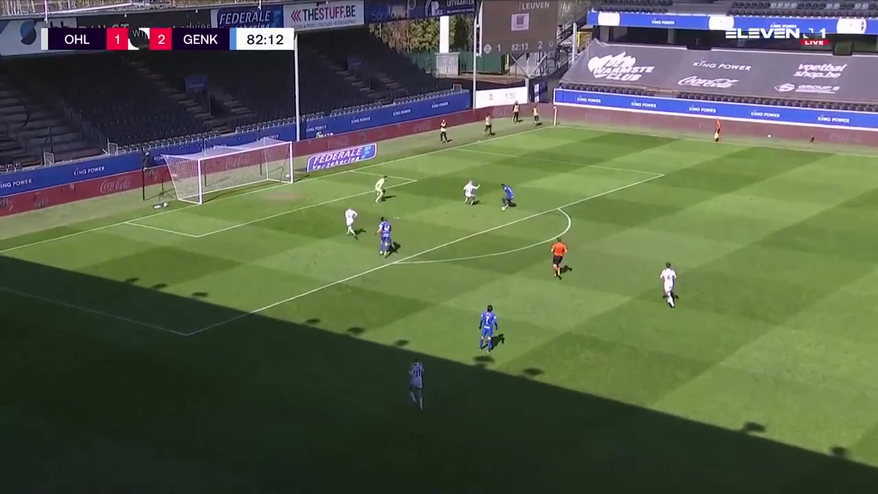 5 Oud Heverlee Vs Racing Genk 82 skor gol Paul Onuachu, skor 1:3