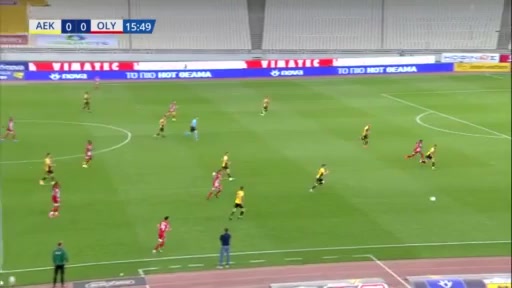 GRE D1 AEK Athens Vs Olympiakos Piraeus 16 phút Mohamed Mady CamaraVào, ghi bàn 0:1