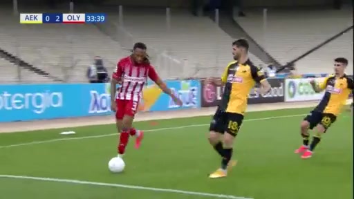 GRE D1 AEK Athens Vs Olympiakos Piraeus 34 phút Youssef El ArabiVào, ghi bàn 0:3