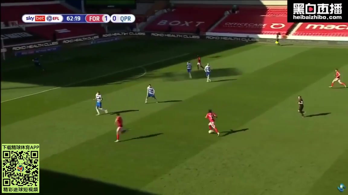 ENG LCH Nottingham Forest Vs Queens Park Rangers (QPR) 62 ทำประตู Lewis Grabban ประตู, ทำคะแนน 2:0