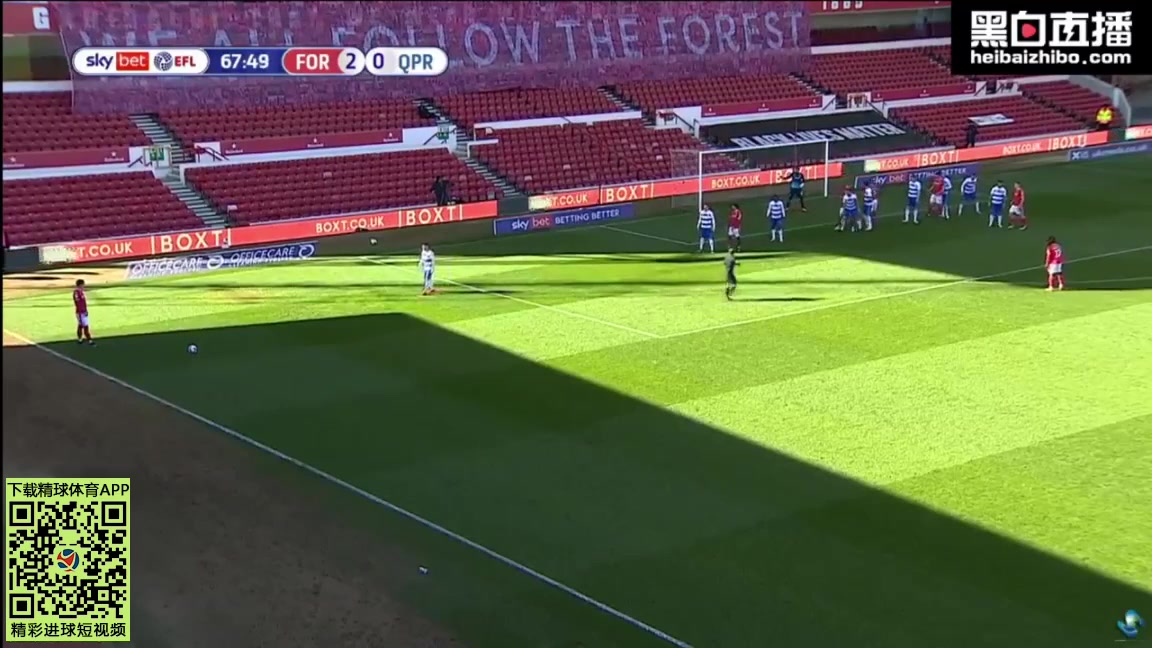 ENG LCH Nottingham Forest Vs Queens Park Rangers (QPR) 68 ทำประตู James Garner ประตู, ทำคะแนน 3:0