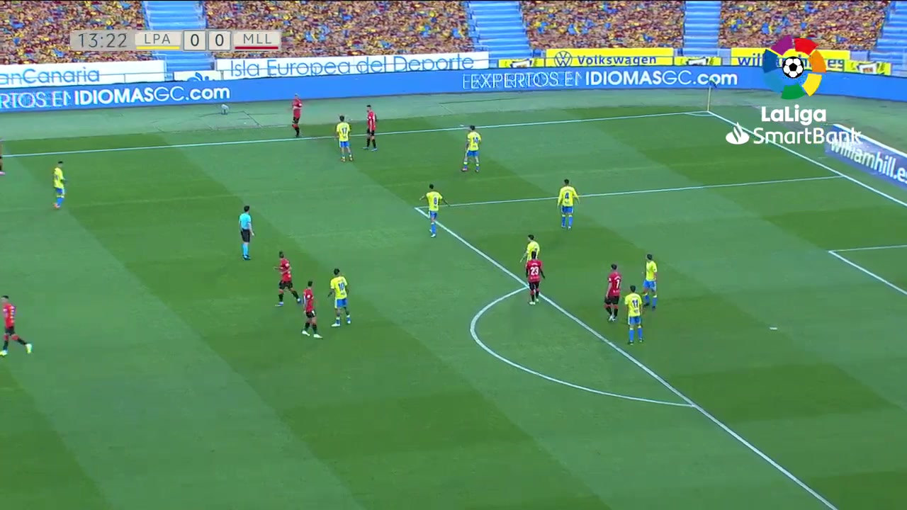 SPA D2 Las Palmas Vs Mallorca 13 phút Amath Ndiaye DiedhiouVào, ghi bàn 0:1