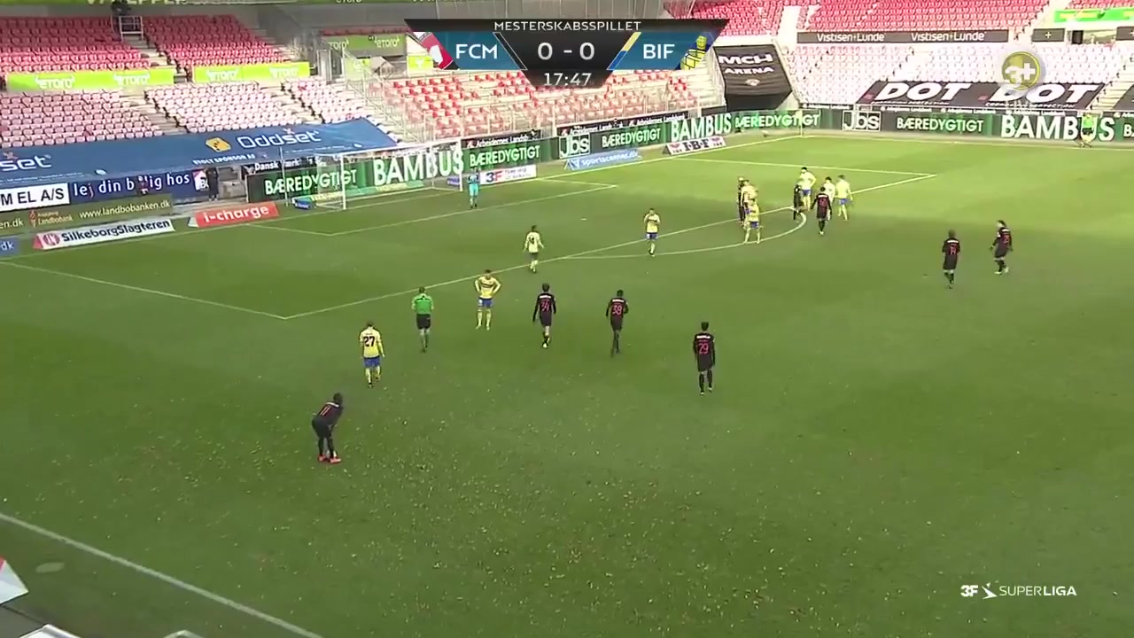 DEN SASL Midtjylland Vs Brondby IF 18 phút Sory KabaVào, ghi bàn 1:0