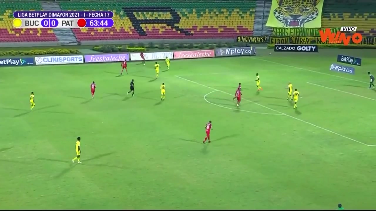 COL D1 Atletico Bucaramanga Vs Patriotas FC 64 phút Jesus ArrietaVào, ghi bàn 0:1