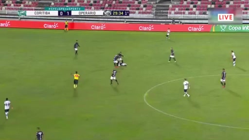 BRA CUP Coritiba PR Vs Operario Ferroviario PR Leonardo Gamalho de Souza Goal in 29 min, Score 1:1