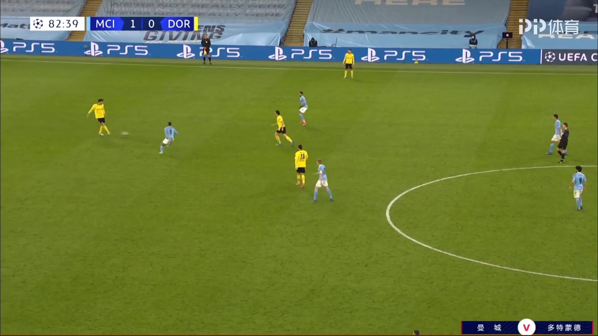 UEFA CL Manchester City Vs Borussia Dortmund 84 phút Marco ReusVào, ghi bàn 1:1