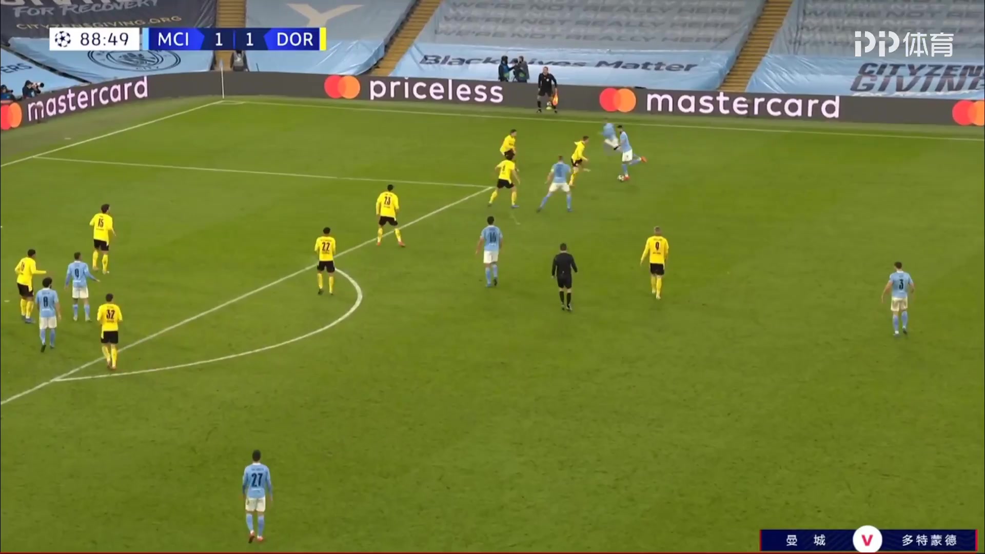 UEFA CL Manchester City Vs Borussia Dortmund 91 phút Phil FodenVào, ghi bàn 2:1