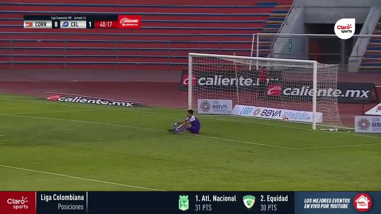 847 Correcaminos UAT Vs Celaya FC 40 skor gol Mauricio Paul Galvan Juarez, skor 0:2