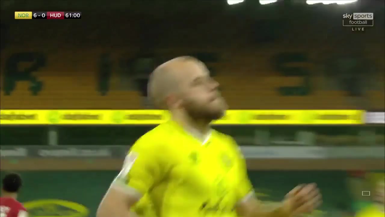 ENG LCH Norwich City Vs Huddersfield Town 62 ทำประตู Teemu Pukki ประตู, ทำคะแนน 6:0