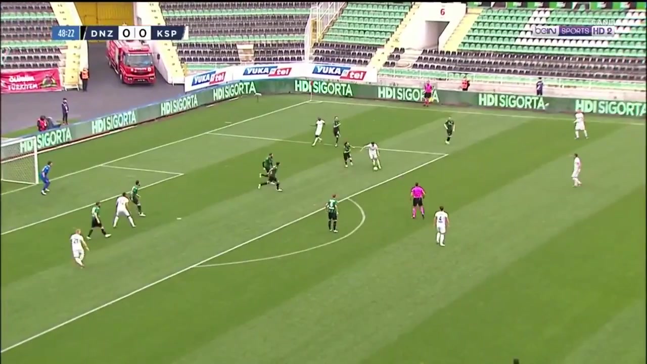 TUR D1 Denizlispor Vs Kasimpasa 50 phút Kevin VargaVào, ghi bàn 0:1