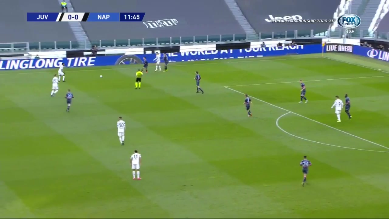 Serie A Juventus Vs Napoli Cristiano Ronaldo dos Santos Aveiro Goal in 12 min, Score 1:0