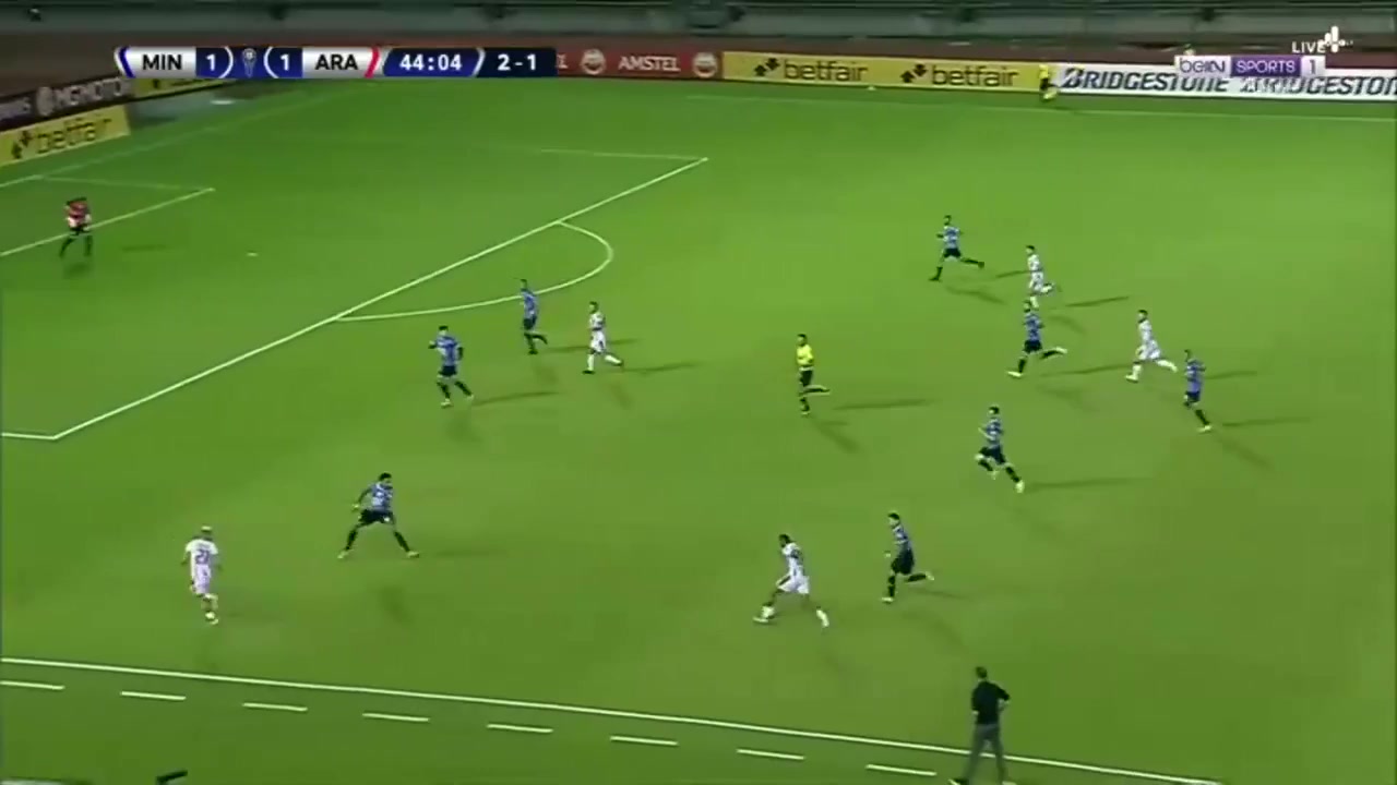 263 Mineros de Guayana Vs Aragua FC 44 skor gol Alfredo Stephens, skor 1:2