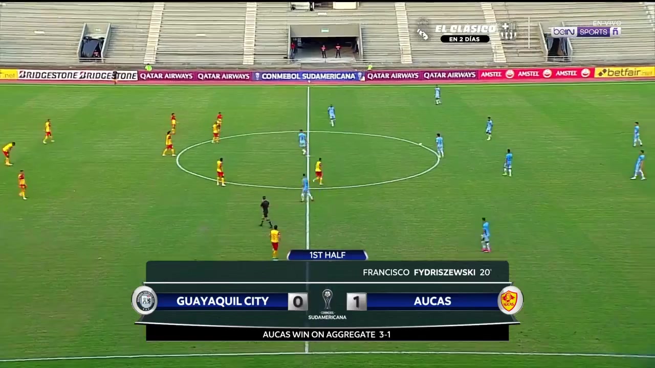 263 Guayaquil City Vs Sociedad Deportiva Aucas 20 skor gol Luis Angel Cano Quintana, skor 0:2