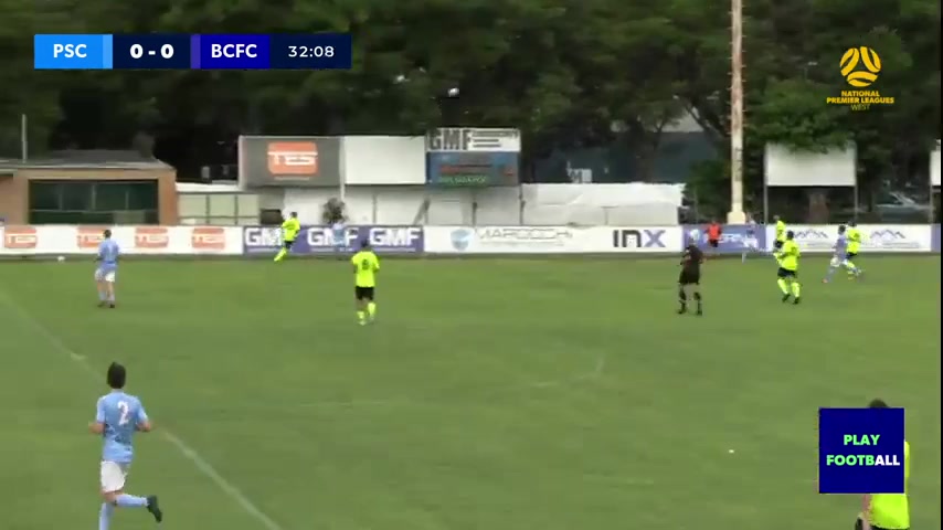 WAUS D1 Perth SC Vs Bayswater City  Goal in 32 min, Score 1:0