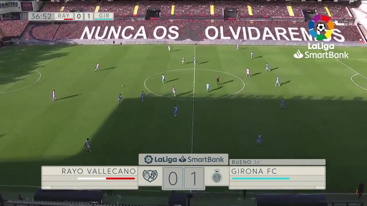 SPA D2 Rayo Vallecano Vs Girona  Goal in 39 min, Score 1:1