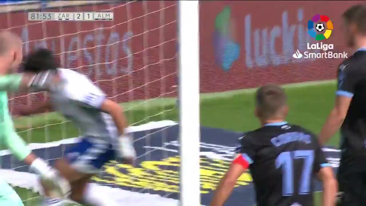 SPA D2 Real Zaragoza Vs Almeria Lucas Robertone Goal in 61 min, Score 1:2