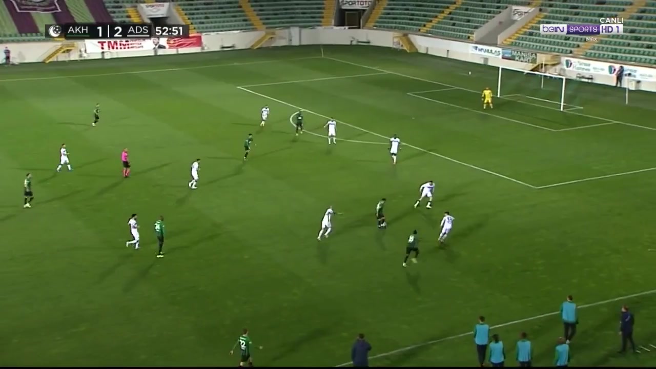 TUR D2 Akhisar Bld.Geng Vs Adana Demirspor Keles Goal in 54 min, Score 2:2