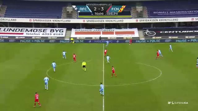 DEN SASL Randers FC Vs Nordsjaelland 70 phút Victor JensenVào, ghi bàn 2:4