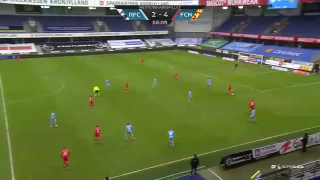 DEN SASL Randers FC Vs Nordsjaelland 86 phút Vito Hammershoj MistratiVào, ghi bàn 3:4