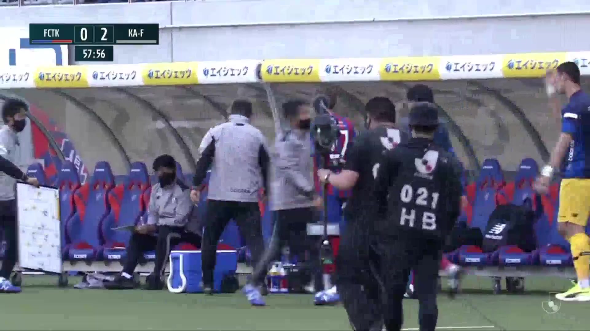 日職聯 FC東京 Vs 川崎前鋒 22分三笘薫進球,比分0:3