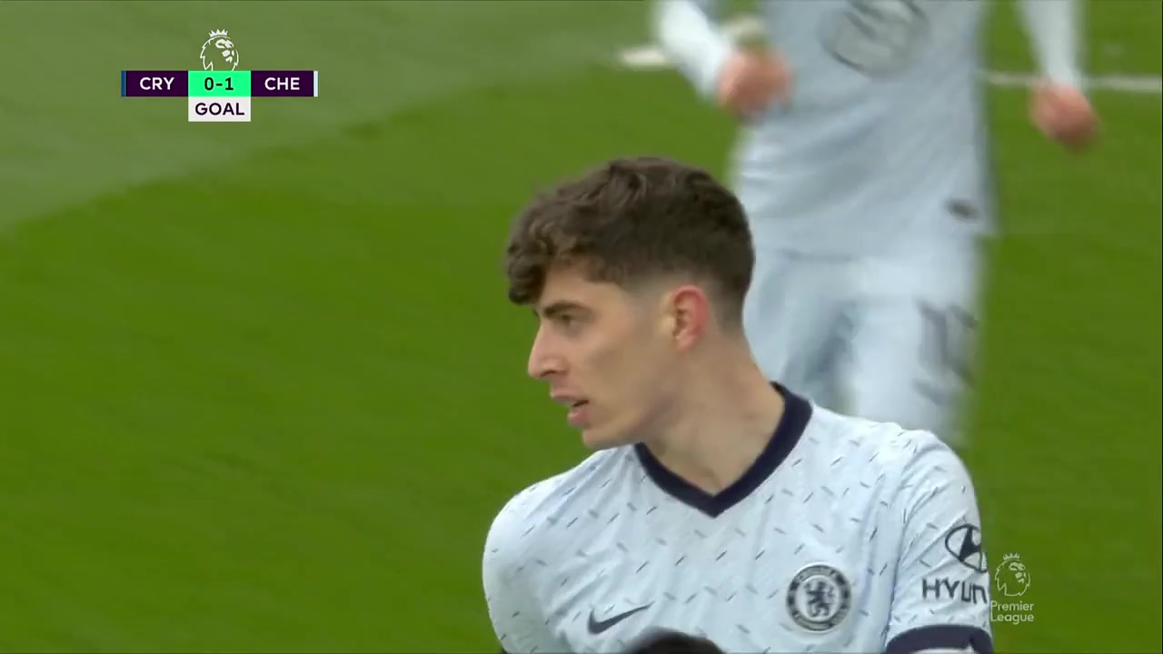 36 Crystal Palace Vs Chelsea 10 skor gol Christian Pulisic, skor 0:1