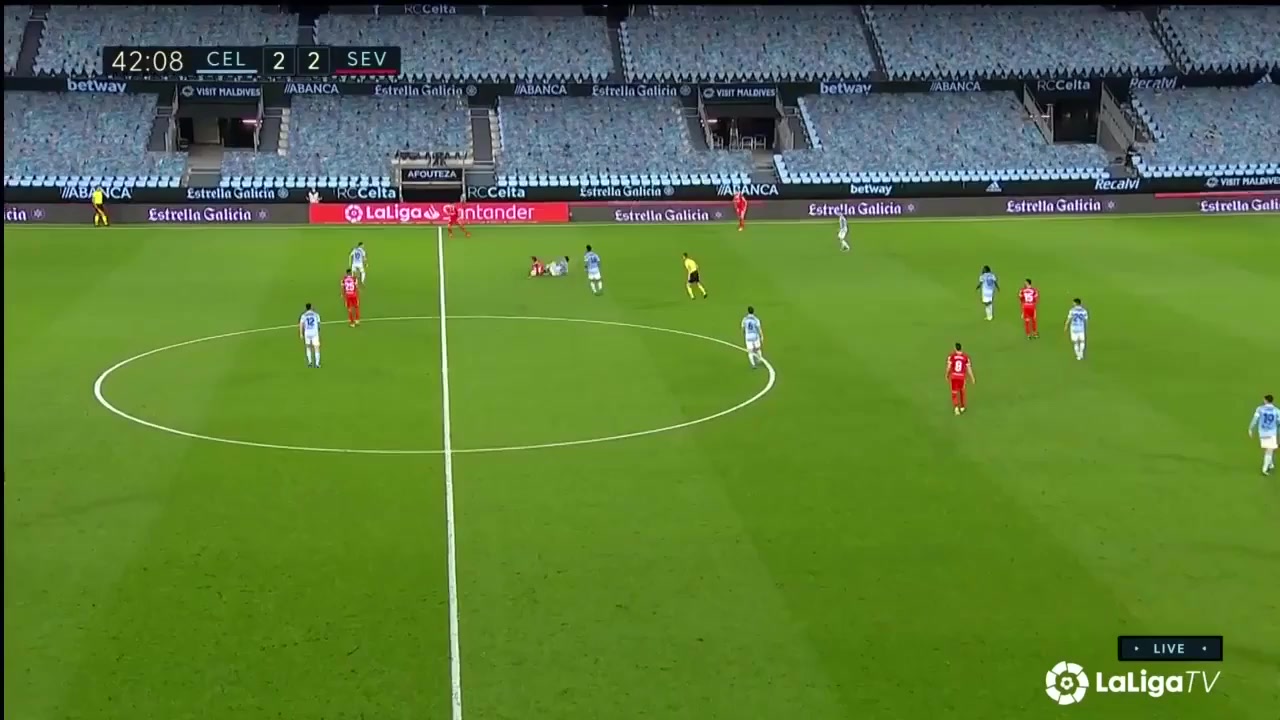 Laliga1 Celta Vigo Vs Sevilla 42 phút Brais MendezVào, ghi bàn 3:2