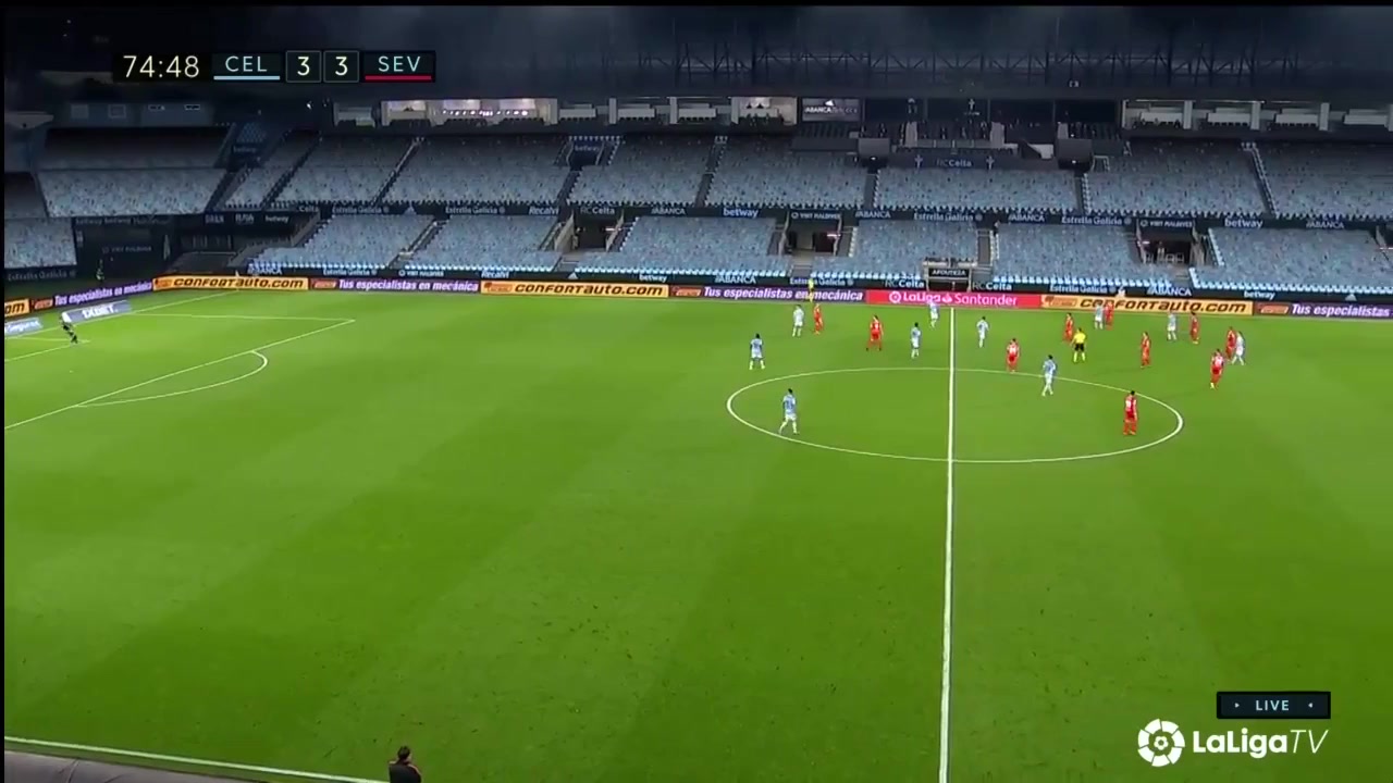 Laliga1 Celta Vigo Vs Sevilla 75 phút Alejandro GomezVào, ghi bàn 3:4