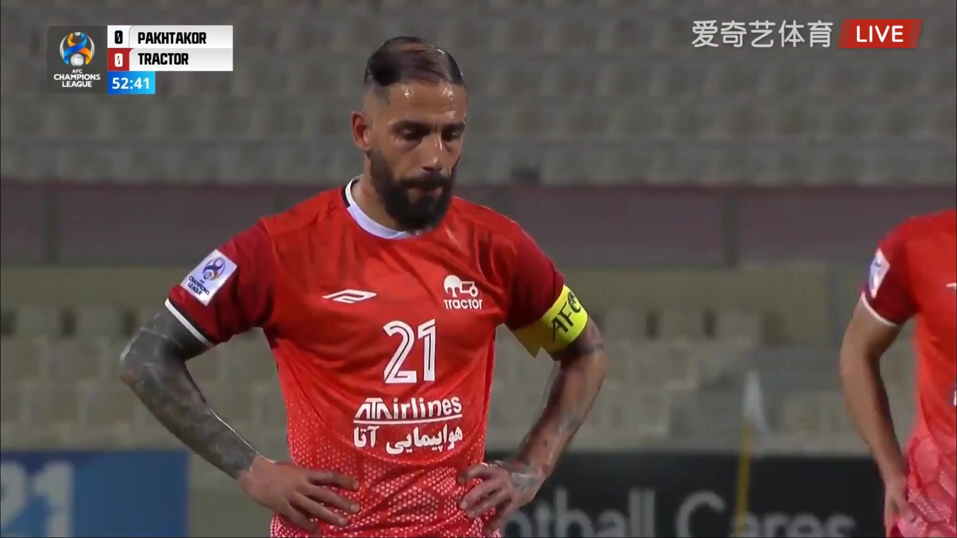 AFC CL Pakhtakor Vs Tractor S.C. Ashkan Dejagah Goal in 53 min, Score 0:1