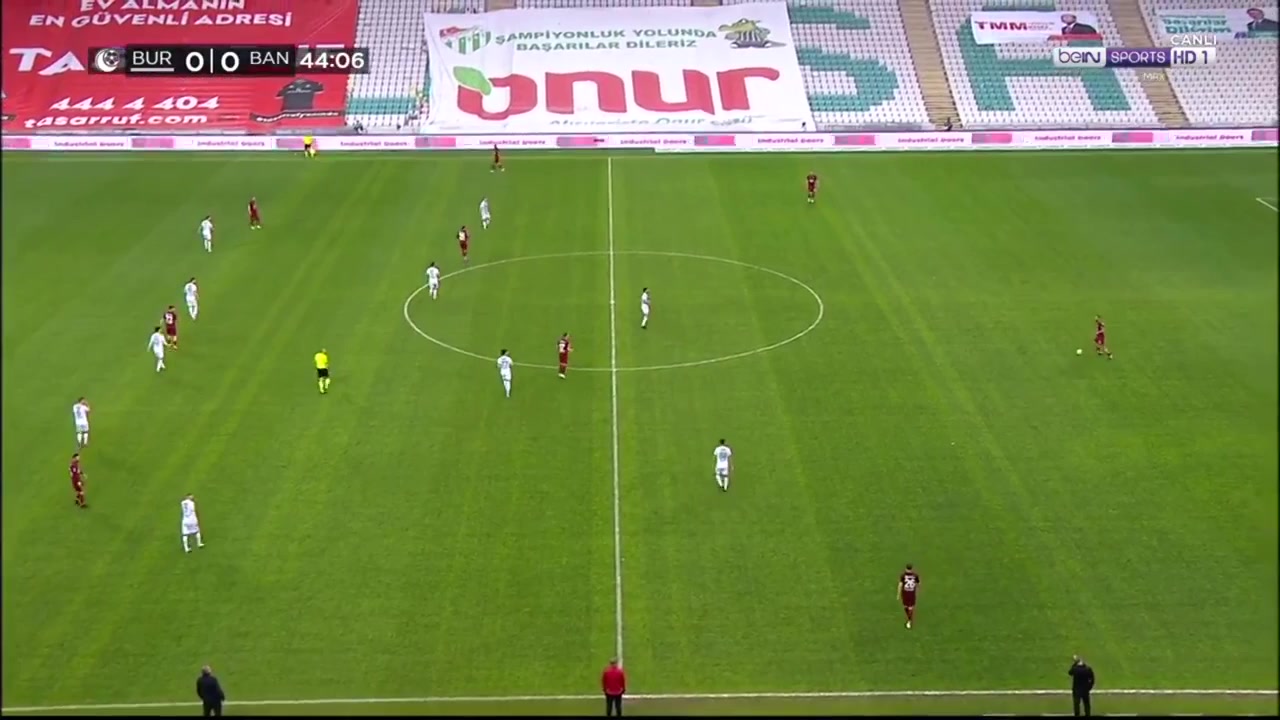 TUR D2 Bursaspor Vs Bandirmaspor Belen Goal in 44 min, Score 0:1