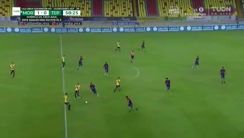 847 Monarcas Morelia Vs Tepatitlan de Morelos 59 skor gol Diego Rafael Jimenez Hernandez, skor 2:0