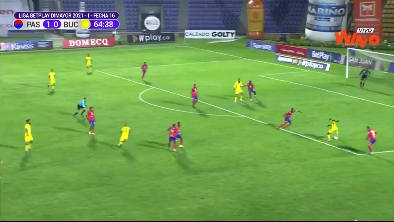 COL D1 Deportivo Pasto Vs Atletico Bucaramanga 66 phút Bruno TelizVào, ghi bàn 1:1