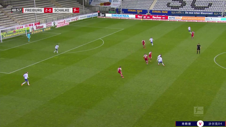 8 SC Freiburg Vs Schalke 04 50 skor gol Christian Gunter, skor 3:0