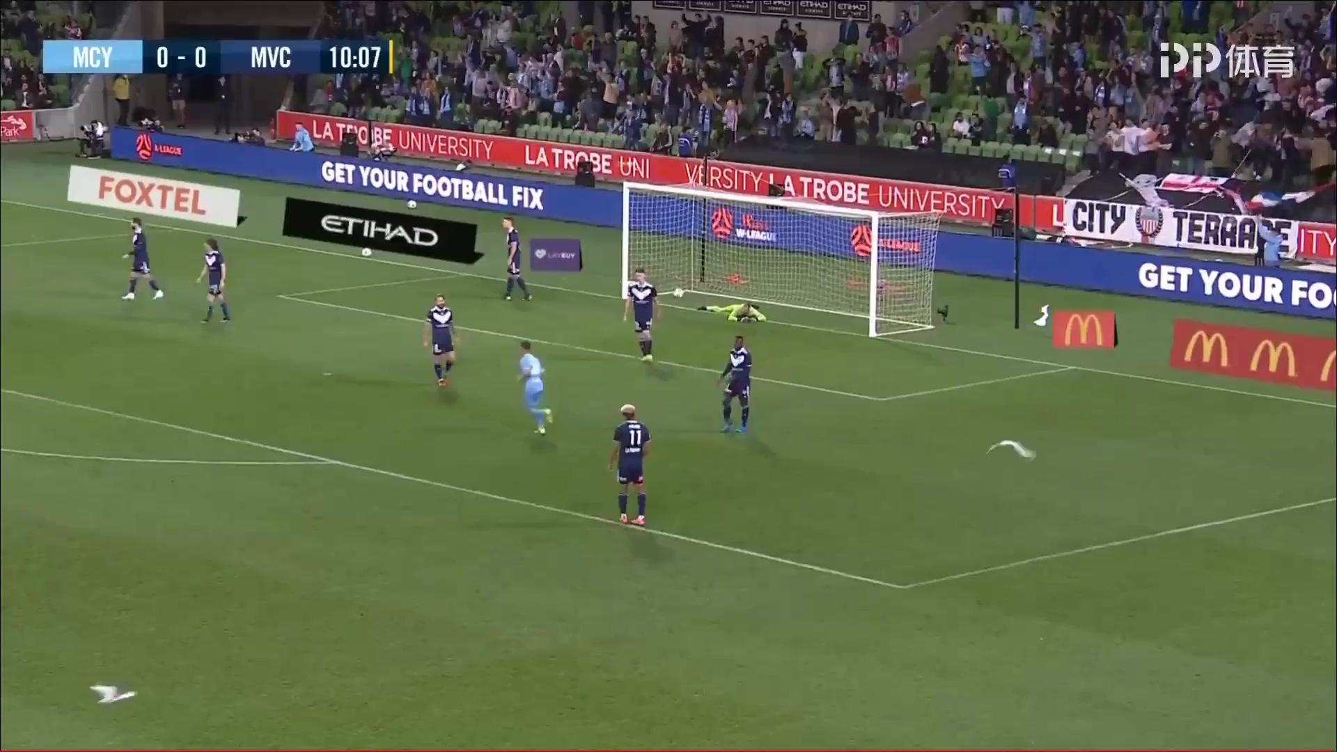 AUS D1 Melbourne City Vs Melbourne Victory Andrew Nabbout Goal in 10 min, Score 1:0