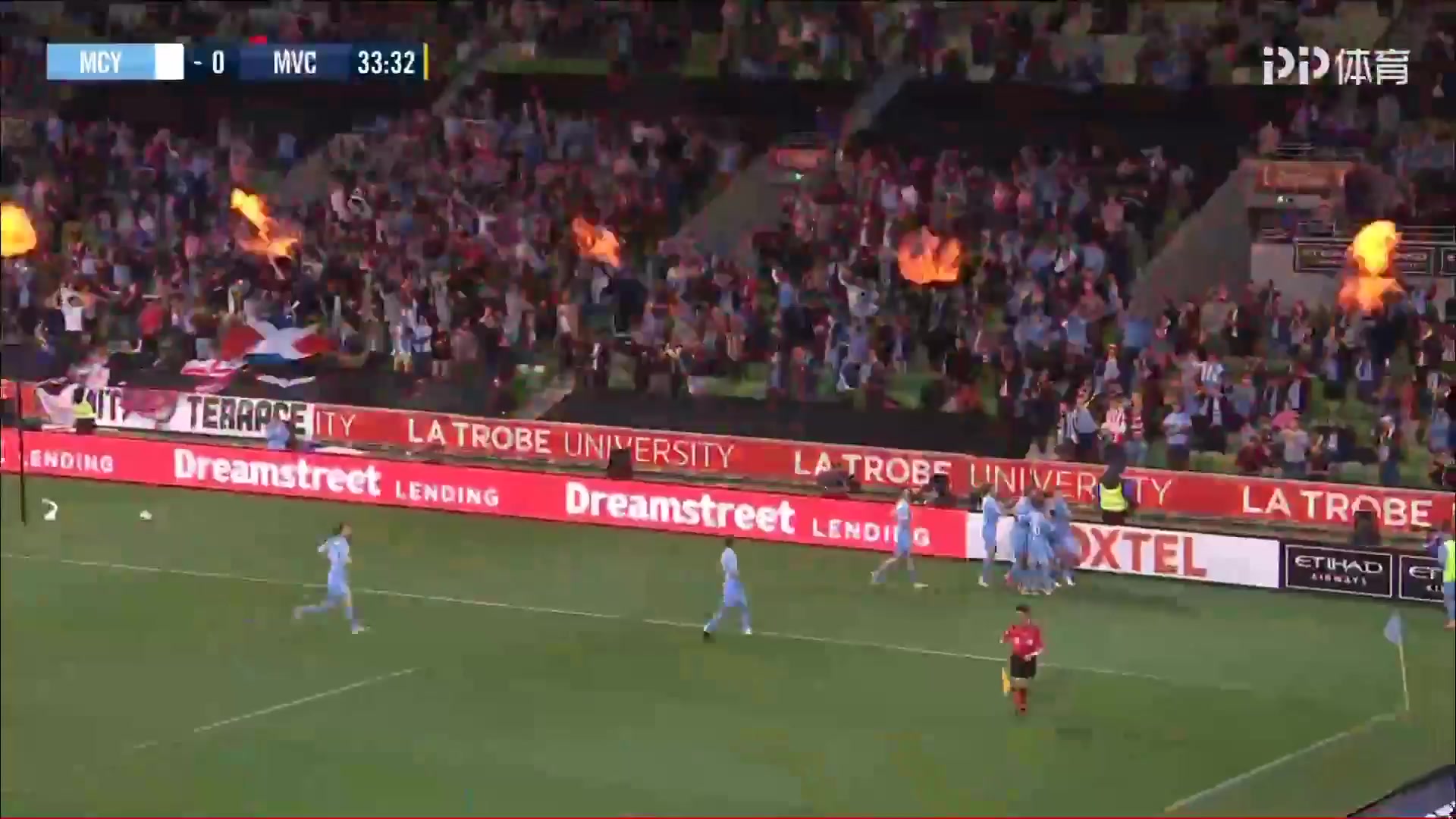 AUS D1 Melbourne City Vs Melbourne Victory Jamie MacLaren Goal in 33 min, Score 2:0