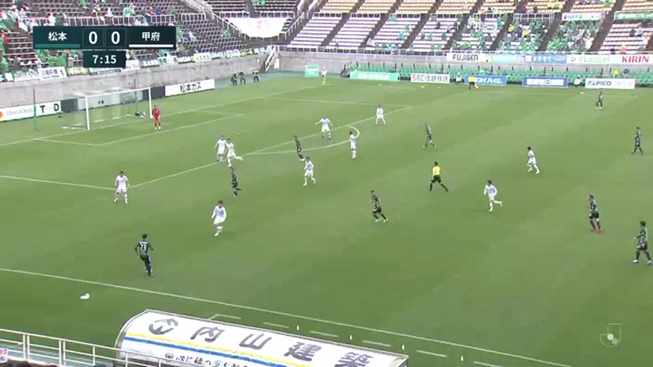 JPN D2 Matsumoto Yamaga FC Vs Ventforet Kofu 7 ทำประตู Kunitomo Suzuki ประตู, ทำคะแนน 1:0