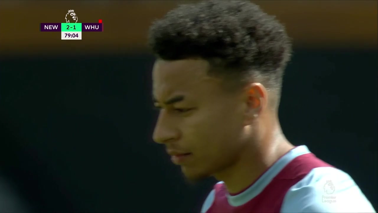 EPL Newcastle United Vs West Ham United 80 ทำประตู Jesse Lingard ประตู, ทำคะแนน 2:2