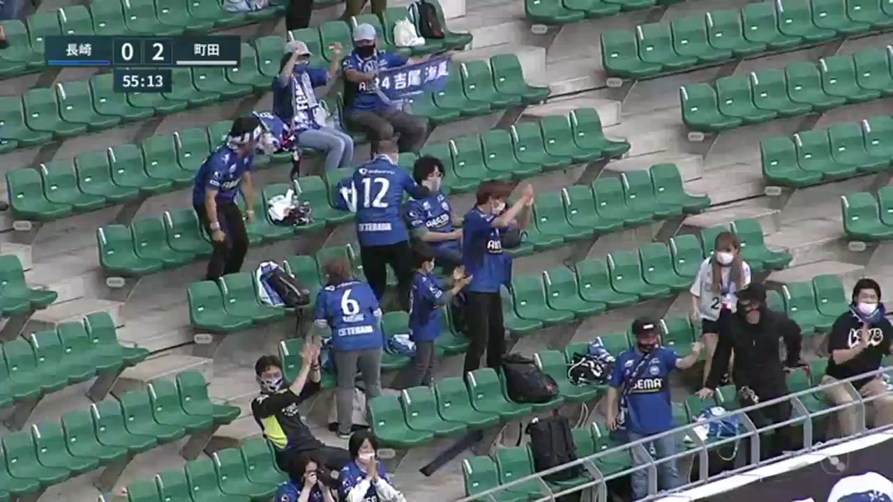 JPN D2 V-Varen Nagasaki Vs Machida Zelvia 55 ทำประตู Kaina Yoshio ประตู, ทำคะแนน 0:2