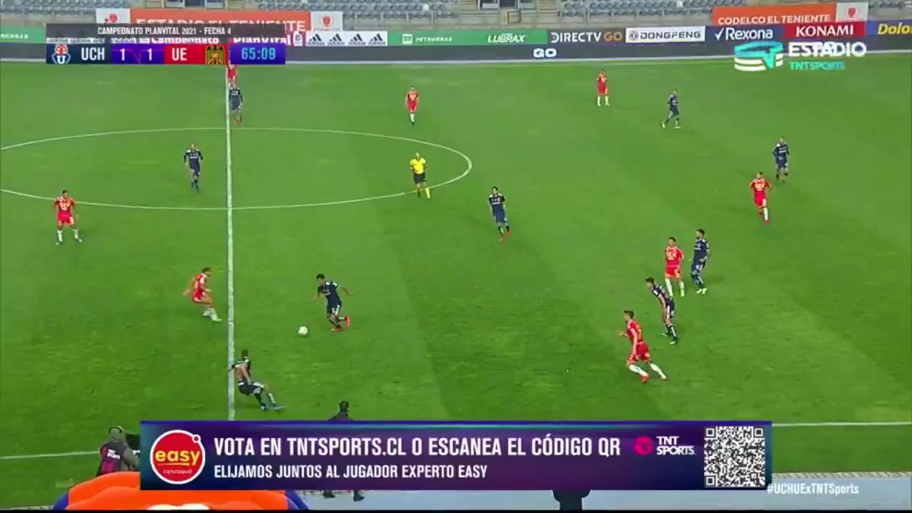 CHI D1 Universidad de Chile Vs Union Espanola Marcelo Canete Goal in 65 min, Score 2:1