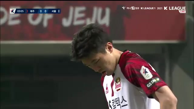 韓K聯 濟州聯隊 Vs FC首爾 2分申在元進球,比分0:1