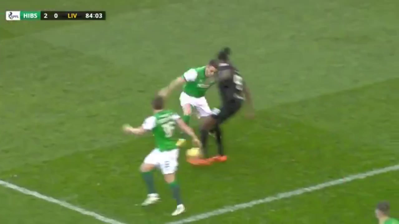 SCO PR Hibernian Vs Livingston Jay Emmanuel-Thomas Goal in 85 min, Score 2:1