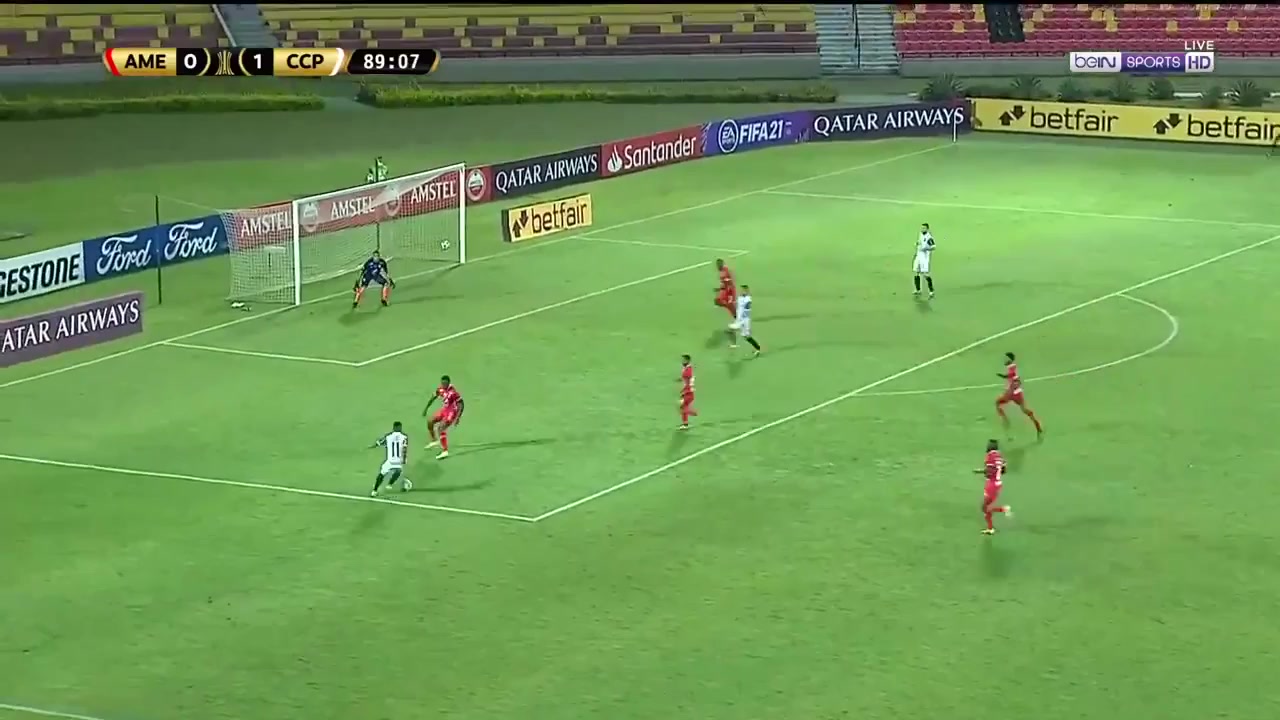 CON CLA America de Cali Vs Cerro Porteno 89 phút Angel LucenaVào, ghi bàn 0:2