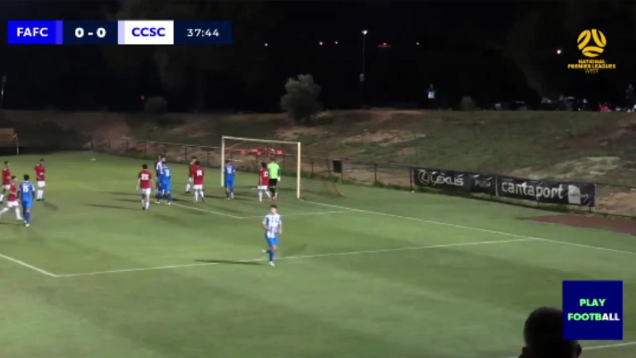 WAUS D1 Floreat Athena Vs Cockburn City  Goal in 38 min, Score 1:0